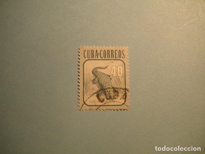 Sellos: CUBA 1981 - FAUNA - COCODRILO. - Foto 1