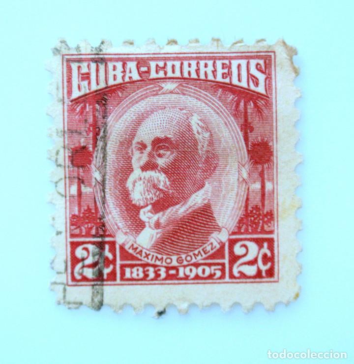 Sellos: SELLO POSTAL CUBA 1954 , 2 centavos , GENERAL MAXIMO GOMEZ - Foto 1