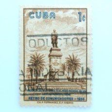 Sellos: SELLO POSTAL CUBA 1960, 1 ¢, MONUMENTO AL PRIMER PRESIDENTE TOMAS ESTRADA PALMA. Lote 230475800