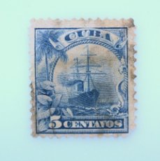 Sellos: SELLO POSTAL CUBA 1905 , 5 ¢, BARCOS, NAVIOS, BARCO OCEAN LINE UMBRIA, USADO. Lote 230479120