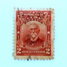 Sellos: SELLO POSTAL CUBA 1911, 2 ¢, MAXIMO GOMEZ, USADO. Lote 230615565