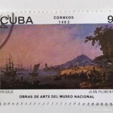 Sellos: SELLO DE CUBA, 9 , 1982 - MUSEO NACIONAL JEAN PILIMENT - USADO SIN SEÑAL DE FIJASELLOS