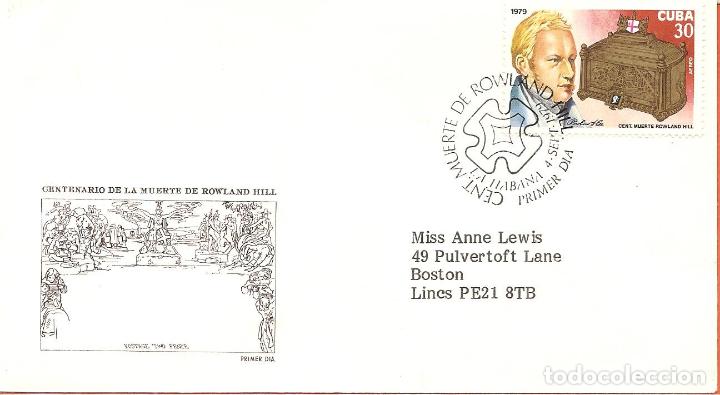 Sellos: SPD -FDC, CUBA, 1979, CENTENARIO ROWLAND HILL - Foto 1