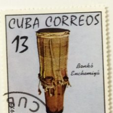 Sellos: SELLO DE CUBA 13 C - 1972 - TAMBOR BONKO - USADO SIN SEÑAL DE FIJASELLOS. Lote 237538025