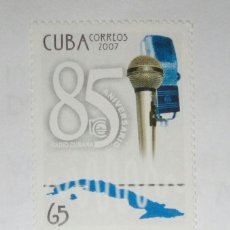 Sellos: CUBA 2007,85 ANIVERSÁRIO RADIO CUBANA. NUEVO. Lote 246983060