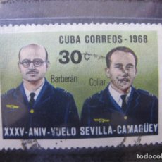 Francobolli: *CUBA, 1968, XXXV ANIVERSARIO DEL VUELO SEVILLA-CAMAGÜEY, YVERT 1211