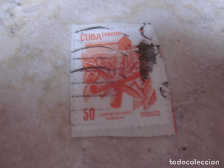 Sellos: SELLO USADO CUBA EXPORTACIONES CUBANAS TABACO - Foto 1