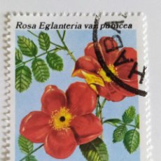 Selos: SELLO DE CUBA 5 C - 1979 - FLORES ROSA - USADOS SIN SEÑAL DE FIJASELLOS. Lote 265462754