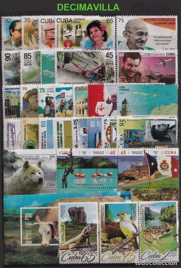 Sellos: CUBA, 2019, A&Ntilde;O NUEVO Y COMPLETO - Foto 1