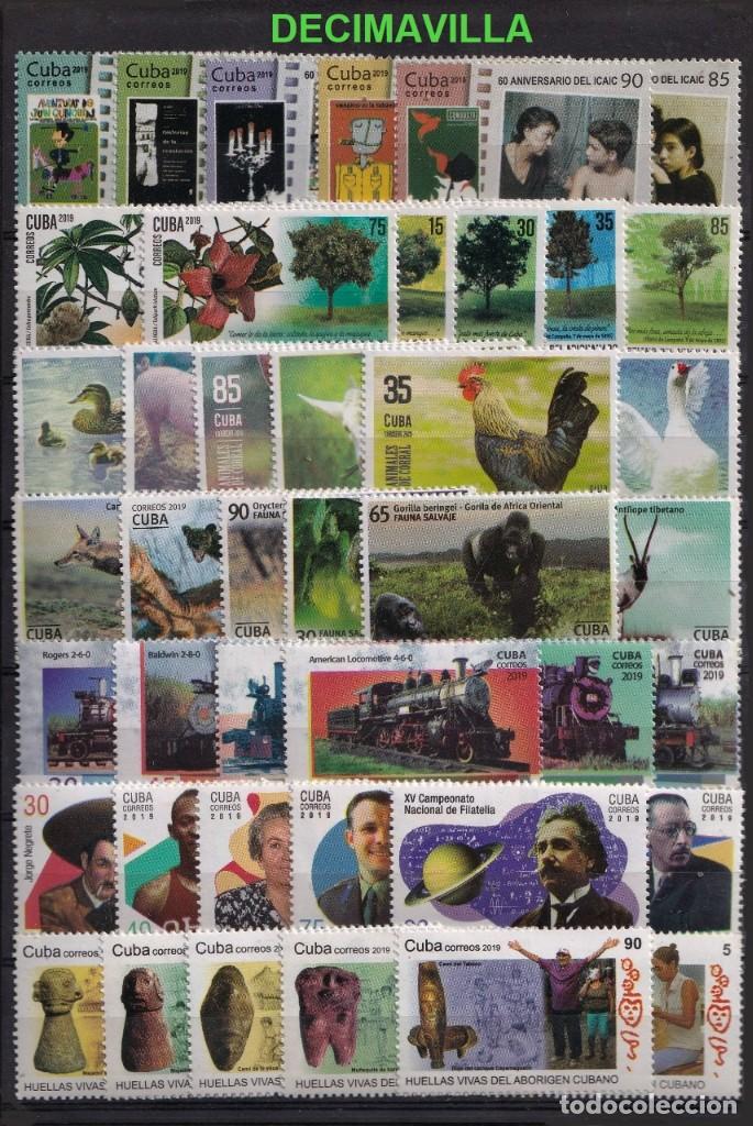 Sellos: CUBA, 2019, A&Ntilde;O NUEVO Y COMPLETO - Foto 3