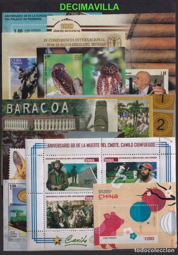 Sellos: CUBA, 2019, A&Ntilde;O NUEVO Y COMPLETO - Foto 4