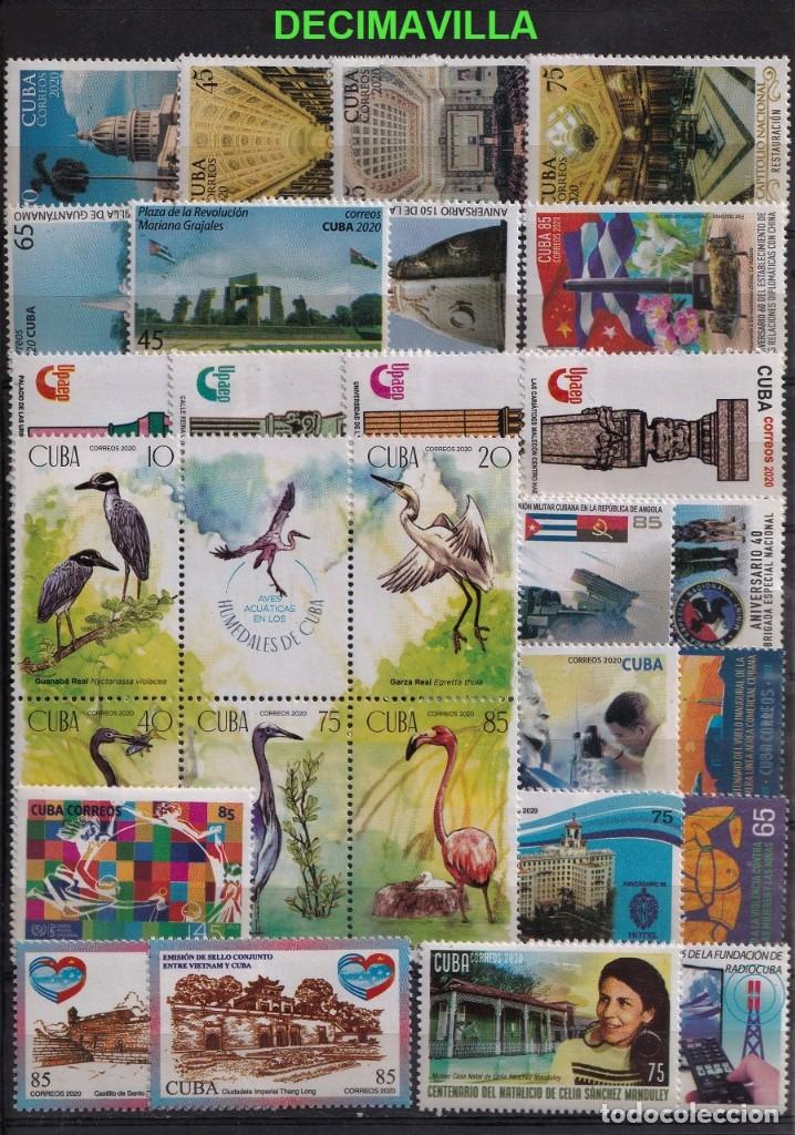 Sellos: CUBA, 2020, A&Ntilde;O NUEVO Y COMPLETO - Foto 1