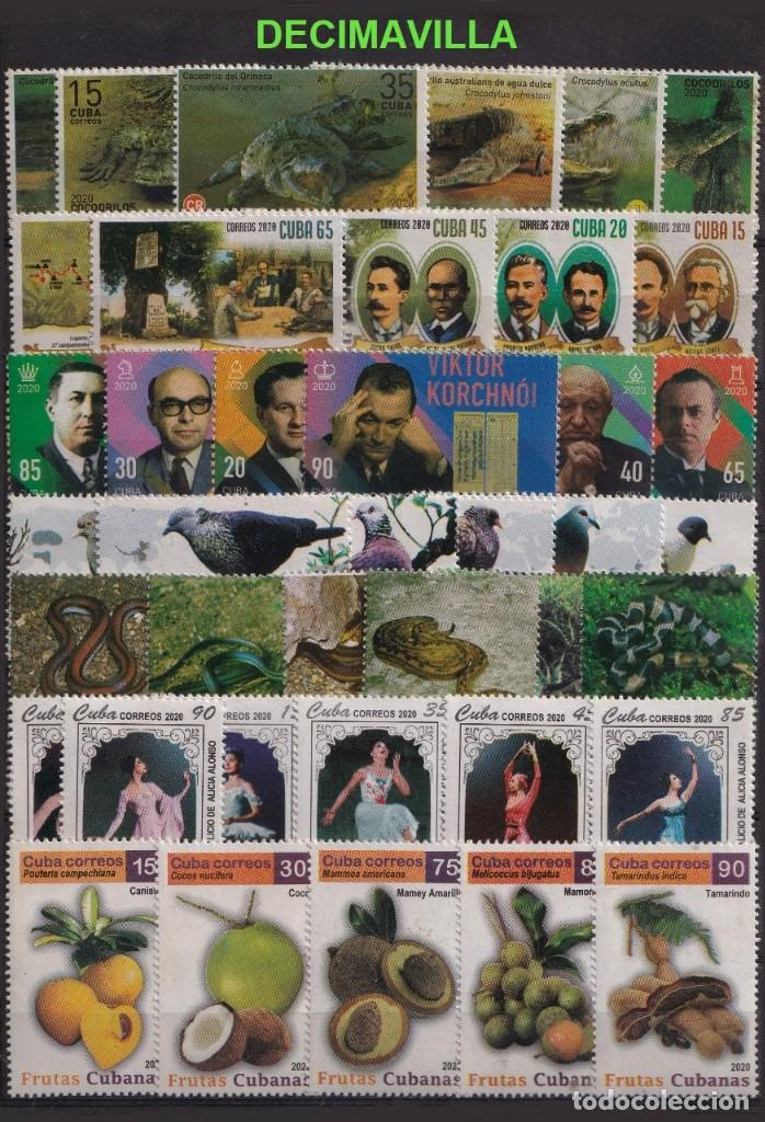 Sellos: CUBA, 2020, A&Ntilde;O NUEVO Y COMPLETO - Foto 2