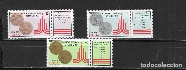 Sellos: CUBA N&ordm; 2225 AL 2227 (**) - Foto 1