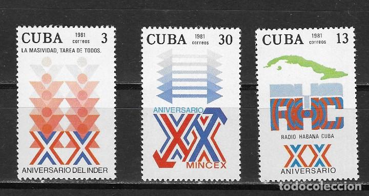 Sellos: CUBA N&ordm; 2283 al 2285 (**) - Foto 1