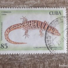 Sellos: SELLOS USADOS DE CUBA 1994 - REPTILES, LAGARTOS. Lote 281804978