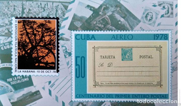 Sellos: Cuba. HB 56 Centenario del primer entero Postal. 1978. Sellos nuevos y numeraci&oacute;n Yvert.