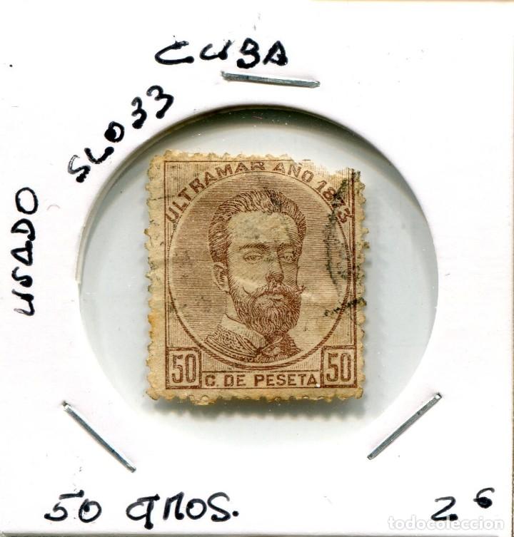 Sellos: 50 CENTIMOS CUBA ( USADO ) ( SLO33 ) - Foto 1
