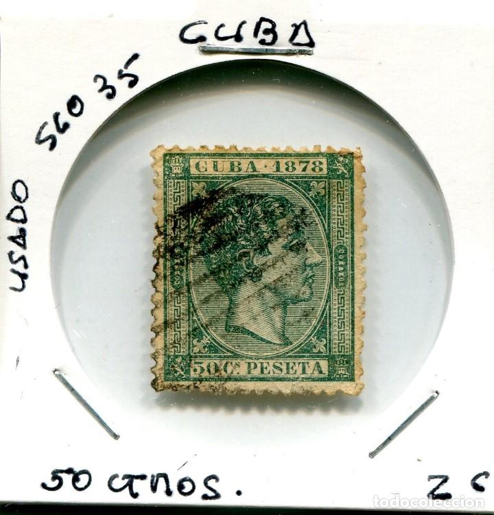 Sellos: 50 CENTIMOS CUBA ( USADO ) ( SLO35 ) - Foto 1
