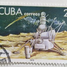 Selos: SELLO DE CUBA 2 C - 1978 - DIA DEL COSMONAUTA 78 - USADO SIN SEÑAL DE FIJASELLOS. Lote 306059118