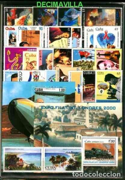 Sellos: CUBA, 2000, A&Ntilde;O NUEVO Y COMPLETO - Foto 2
