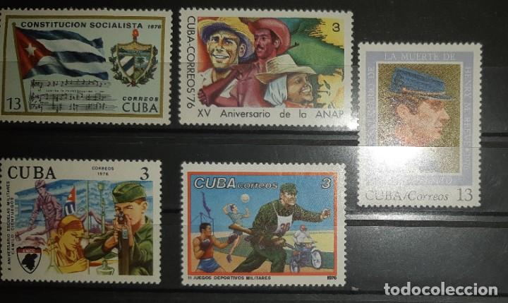 Sellos: CUBA, 1976. 5 VALORES. - Foto 1