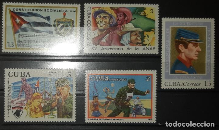 Sellos: CUBA, 1976. 5 VALORES. - Foto 3