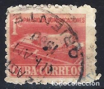 Sellos: CUBA 1957 - SELLO DE IMPUESTOS PARA EL NUEVO EDIFICO DE COMUNICACIONES - USADO - Foto 1