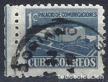 Sellos: CUBA 1952 - SELLO DE IMPUESTOS PARA EL NUEVO EDIFICO DE COMUNICACIONES - USADO - Foto 1