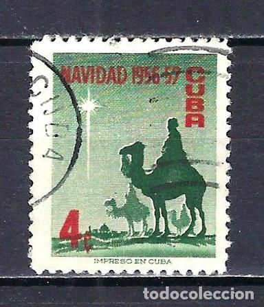 Sellos: 1956 CUBA YVERT446 NAVIDAD - USADO - Foto 1