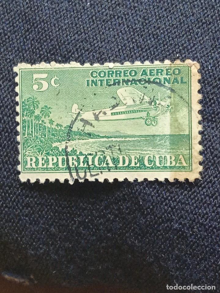 Sellos: CUBA 5 CENTS AEREO A&Ntilde;O 1931. - Foto 1