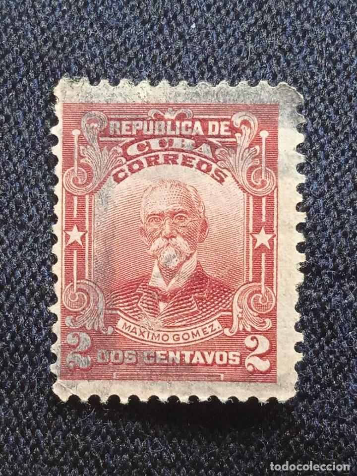 Sellos: CUBA 2 CENTS M&Aacute;XIMO GOMES A&Ntilde;O 1913. - Foto 1