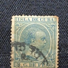 Sellos: CUBA 5 CENT DE PESO ALFONSO XIII AÑO 1898.. Lote 325825763