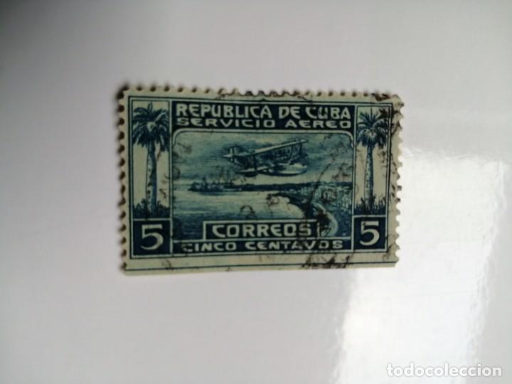 Sellos: CUBA - 5 CENTAVOS - SERVICIO A&Eacute;REO - Foto 1