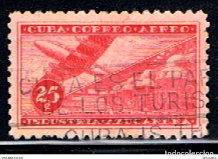 Sellos: CUBA // YVERT 99 AEREO // 1954 ... USADO - Foto 1