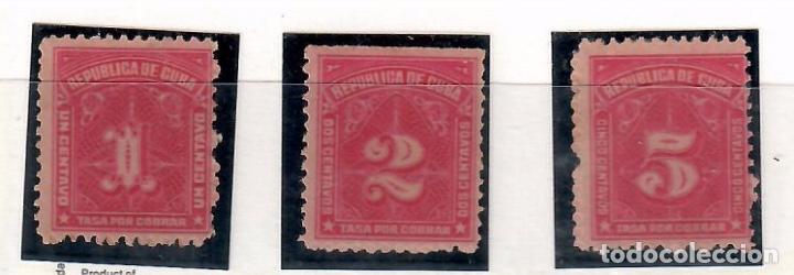 Sellos: CUBA TASA YVERT 8 - 10 ** - Foto 1