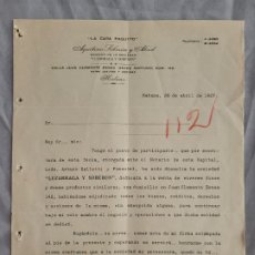 Sellos: CARTA COMERCIAL CON SELLO DE LA CASA PAQUITO. AQUILINO SOBERON Y ABAD. HABANA 1927.