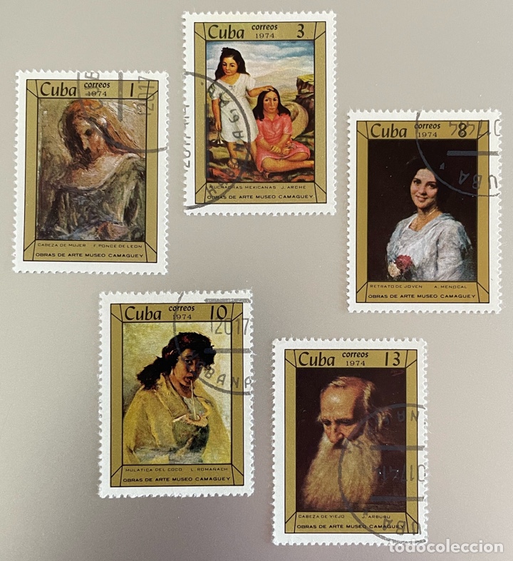 Sellos: Cuba. Museo Camag&uuml;ey. Pinturas. 1974 - Foto 1