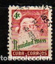 Sellos: Cuba n&ordm; 439, NAVIDAD 1954, USADO - Foto 1
