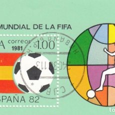 Sellos: HB1136 -CUBA 1981- YVERT HB 65 º USADO - DEPORTES. FUTBOL. COPA MUNDIAL DE LA FIFA 1982 - ESPAÑA