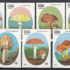 Timbres: CUBA 1988- YVERT 2823/2829 ** NUEVO SIN FIJASELLOS - MICOLOGÍA SETAS.. Lote 356026520