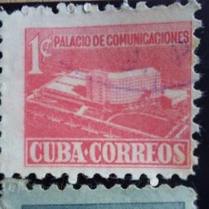 Timbres: CUBA AÑO 1957 – SELLOS USADOS DE IMPUESTOS PALACIO DE COMUNICACIONES. Lote 359467790