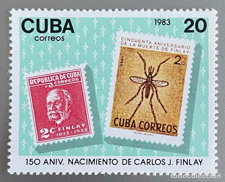 Sellos: Cuba. Carlos Finlay. 1983 - Foto 1