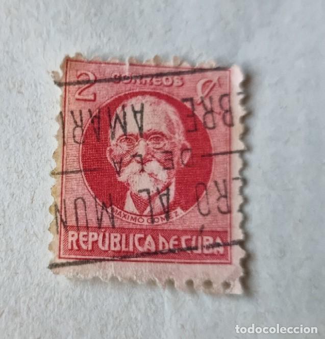 Sellos: SELLO USADO CUBA 1917 - 2 CENTAVOS - MAXIMO GOMEZ - Foto 1