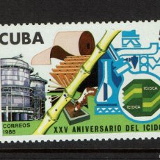 Sellos: CUBA. 1988 XXV ANIVERSARIO DEL ICIDCA