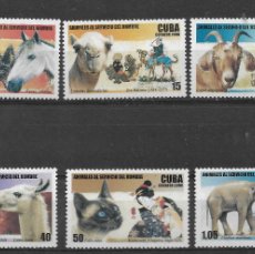 Sellos: CUBA 2006, SERIE 4408/13 ANIMALES - FAUNA. MNH.. Lote 385769014