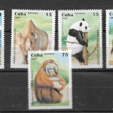 Sellos: CUBA 1997, SERIE IVERT 3607/11 TEMA FAUNA - ANIMALES. MNH.. Lote 385817599