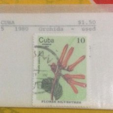 Sellos: 5 SELLOS CUBA AÑO 1980 FLORES SILVESTRES