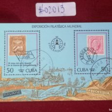 Sellos: CUBA 1986 HOJA BLOQUE EXPOSICION FILATELICA ESTOCOLMO 86- 90 AÑOS DEL SELLO MAMBI