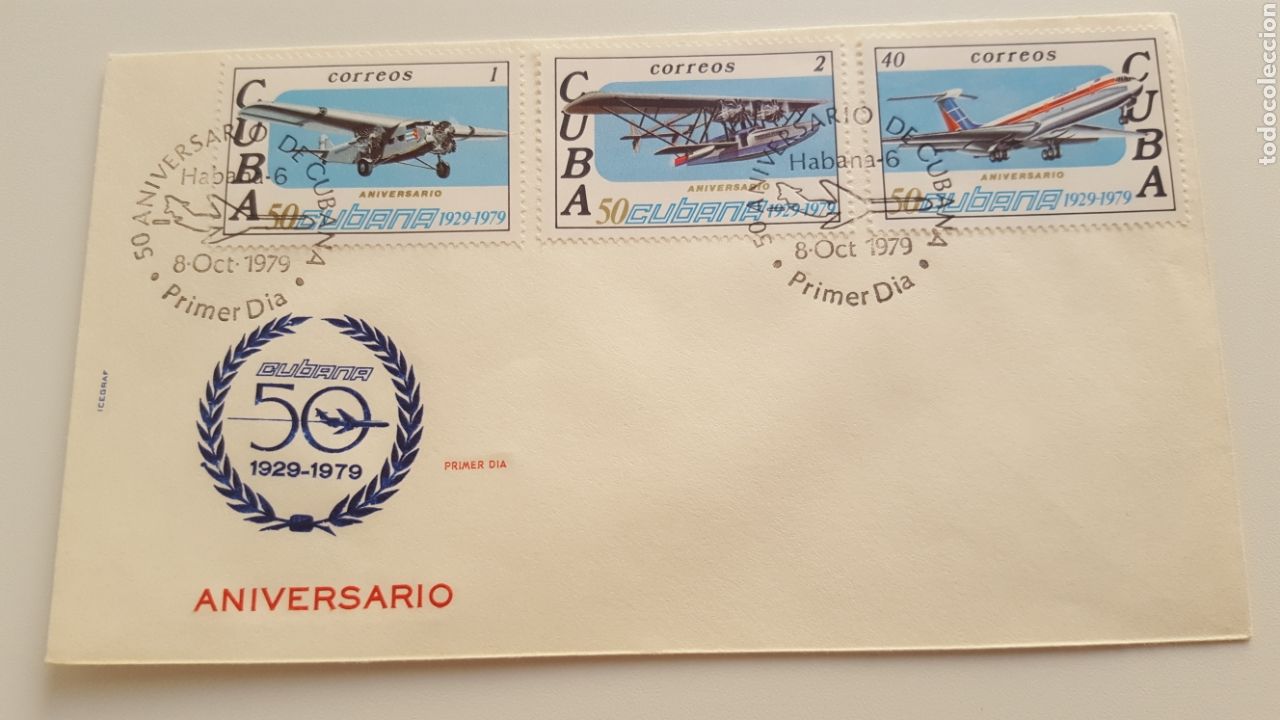 Francobolli: Primer Dia 1929 1979 Aniversario